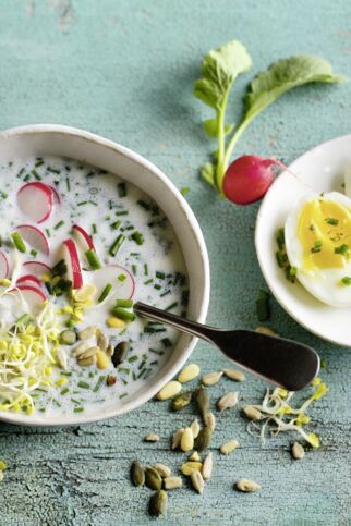 Buttermilch-Radieschen-Kaltschale Buttermilch-Radieschen-Kaltschale