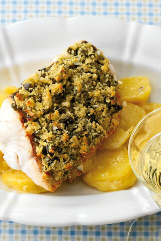 Zander mit Kürbiskruste Zander mit Kürbiskruste