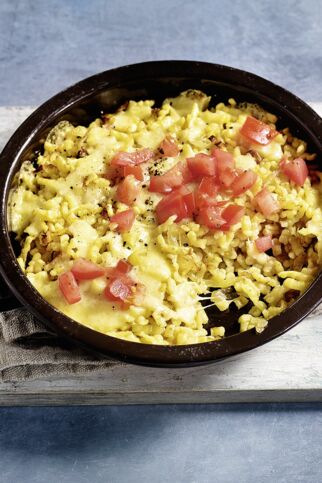 Pfannenspätzle mit Käse Pfannenspätzle mit Käse