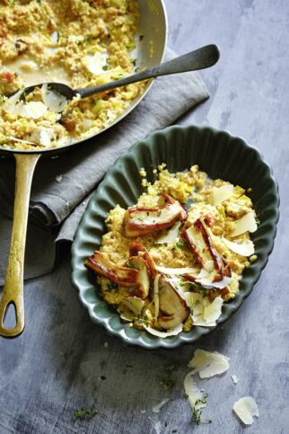Quinoa mit Steinpilzen und Parmesan Quinoa mit Steinpilzen und Parmesan