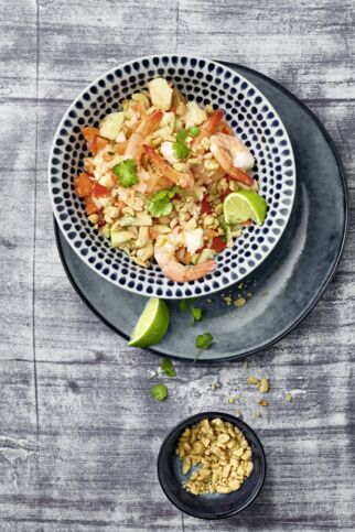 Papayasalat mit Erdnüssen Papayasalat mit Erdnüssen