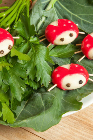 Marienkäfer aus Babybel Marienkäfer aus Babybel