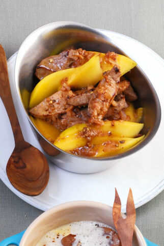 Leber-Mango-Ragout Leber-Mango-Ragout