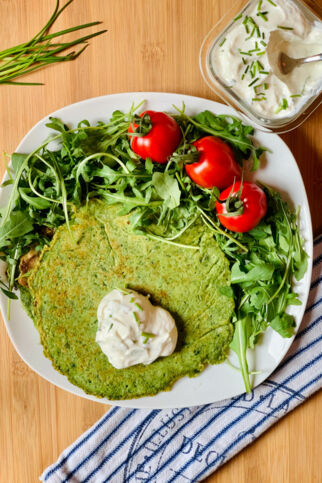 Erbsen-Spinat-Pancakes Erbsen-Spinat-Pancakes