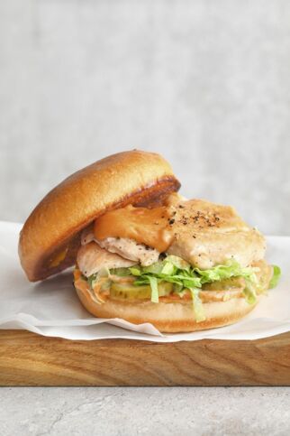 Hähnchen-Burger Sous-Vide Hähnchen-Burger Sous-Vide