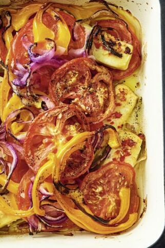 Griechischer-Tomaten-Tofu-Auflauf Griechischer-Tomaten-Tofu-Auflauf