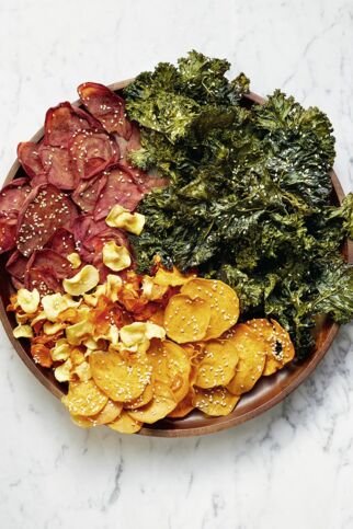 Gemüse-Chips mit Sesam Gemüse-Chips mit Sesam