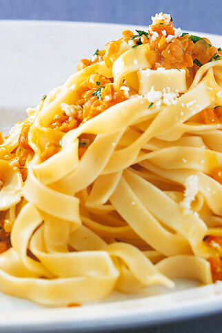 Nudeln mit Linsencreme Nudeln mit Linsencreme