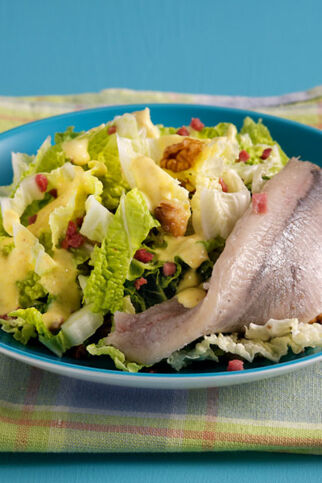 Chinakohlsalat mit Matjes Chinakohlsalat mit Matjes