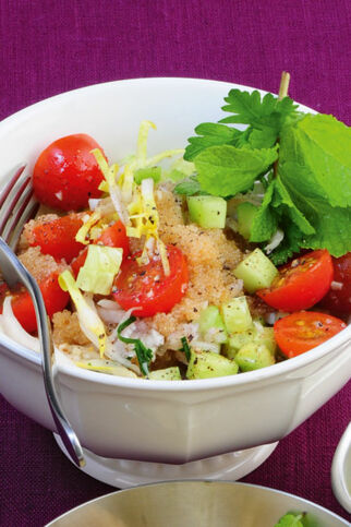 Amaranth-Salat nach Taboulé-Art Amaranth-Salat nach Taboulé-Art