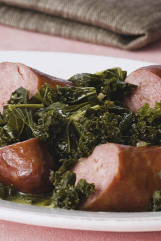 Grünkohl mit Karamellkartoffeln Grünkohl mit Karamellkartoffeln