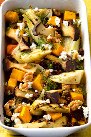 Ofengemüse mit Brotkrümeln Ofengemüse mit Brotkrümeln