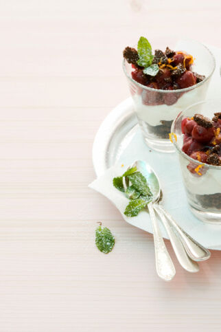 Trifle mit Sauerkirschen Trifle mit Sauerkirschen