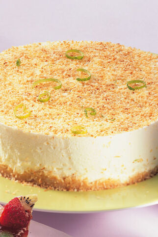 Karibik-Torte mit Kokosboden Karibik-Torte mit Kokosboden