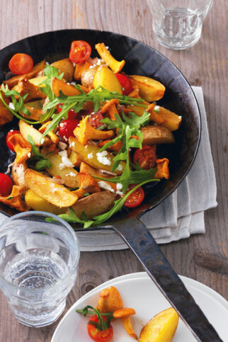 Kartoffelpfanne mit Pilzen Kartoffelpfanne mit Pilzen