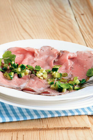 Roastbeef mit Gurkenrelish Roastbeef mit Gurkenrelish