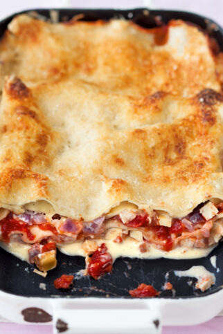 Tomatenlasagne mit Räuchertofu Tomatenlasagne mit Räuchertofu