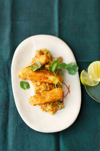 Kokospanierte Tofusticks Kokospanierte Tofusticks