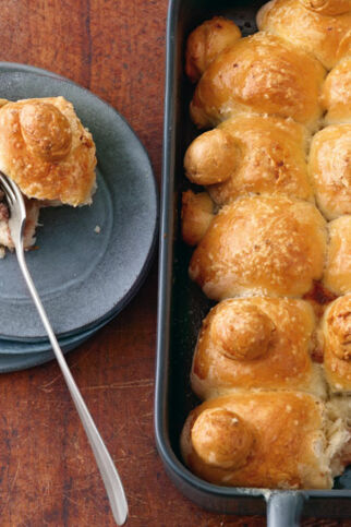 Hackfleischbällchen im Briocheteig Hackfleischbällchen im Briocheteig