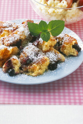 Couscousschmarren mit Heidelbeeren Couscousschmarren mit Heidelbeeren