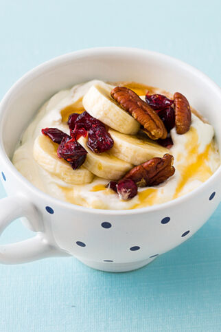 Bananenquark mit Nüssen Bananenquark mit Nüssen