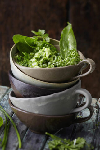 Heilbutt-Ceviche mit grüner Sauce Heilbutt-Ceviche mit grüner Sauce