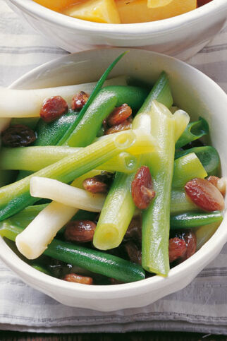 Gedünstete Frühlingszwiebeln Gedünstete Frühlingszwiebeln