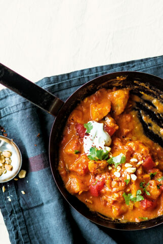 Süßkartoffeln in scharfer Sauce Süßkartoffeln in scharfer Sauce