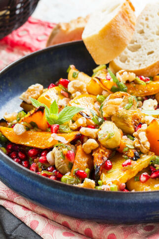 Wintergemüse mit Granatapfelmarinade Wintergemüse mit Granatapfelmarinade