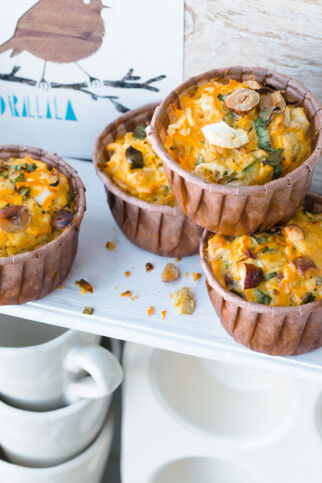 Kürbismuffins mit Schafskäse Kürbismuffins mit Schafskäse
