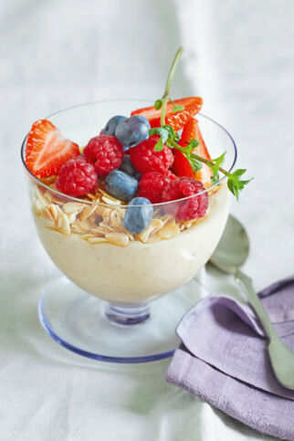 Beeren-Mandel-Flammeri Beeren-Mandel-Flammeri