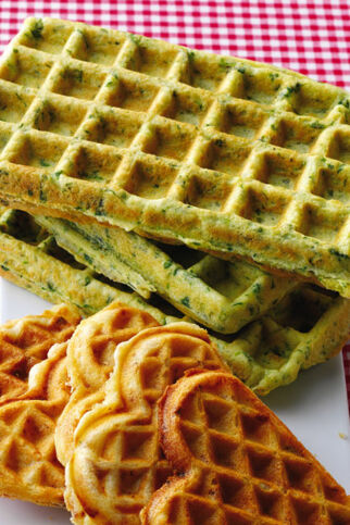 Spinatwaffeln Spinatwaffeln
