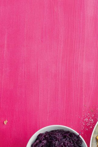 Knusprige Bratkartoffeln mit Rotkohl Knusprige Bratkartoffeln mit Rotkohl