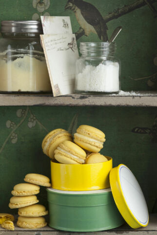 Macarons mit Ananasmousse Macarons mit Ananasmousse