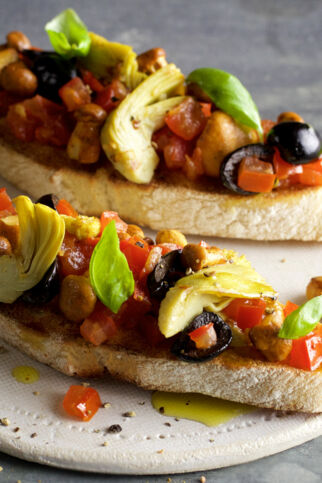 Pfifferling-Bruschetta Pfifferling-Bruschetta