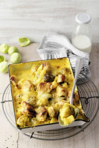 Kartoffel-Rosenkohl-Auflauf mit Huhn Kartoffel-Rosenkohl-Auflauf mit Huhn