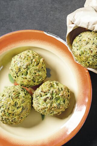 Edamame-Falafeln Edamame-Falafeln