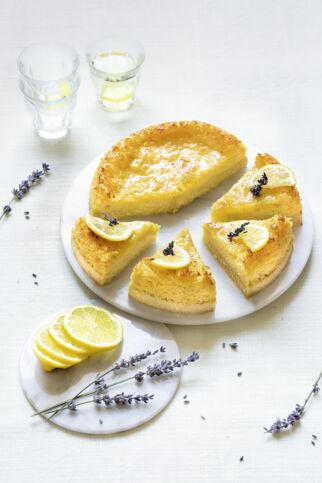 Zitronenkuchen mit Lavendel Zitronenkuchen mit Lavendel