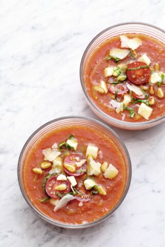 Wassermelonen-Tomaten-Suppe Wassermelonen-Tomaten-Suppe