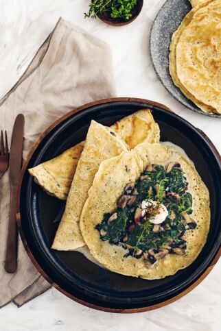 Herzhaft gefüllte Pfannkuchen Herzhaft gefüllte Pfannkuchen