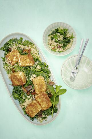 Spinat-Couscous mit Feta Spinat-Couscous mit Feta