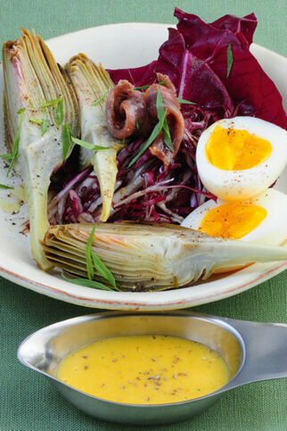 Artischockensalat mit Portwein-Mayonnaise Artischockensalat mit Portwein-Mayonnaise