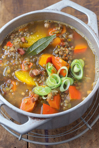 Linsen-Kürbis-Eintopf Linsen-Kürbis-Eintopf