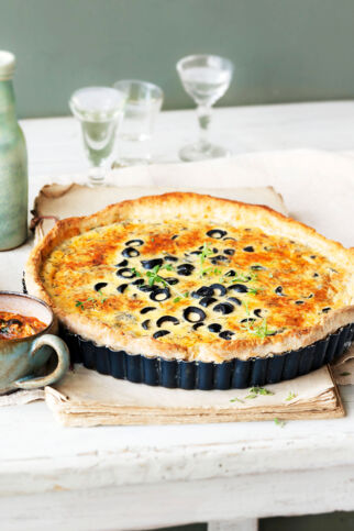 Parmesan-Oliven-Tarte Parmesan-Oliven-Tarte