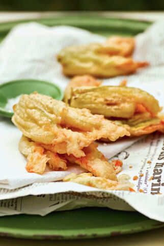 Frittierte Zucchiniblüten Frittierte Zucchiniblüten