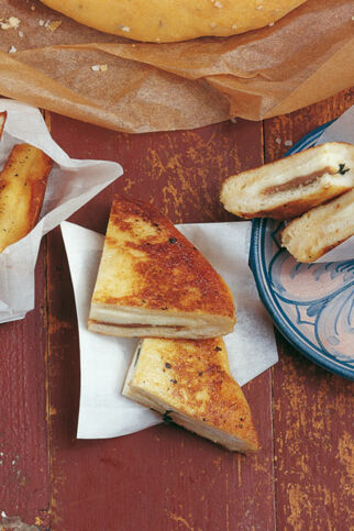 Ausgebackene Mozzarella-Brote Ausgebackene Mozzarella-Brote