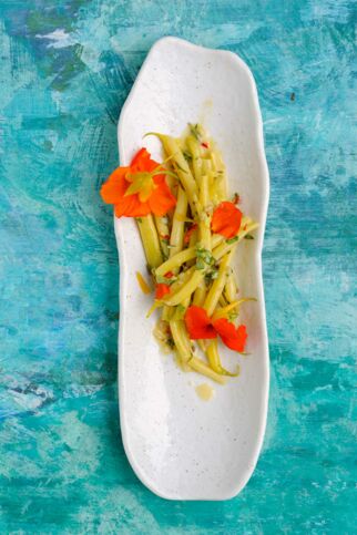 Wachsbohnen-Kresse-Salat Wachsbohnen-Kresse-Salat