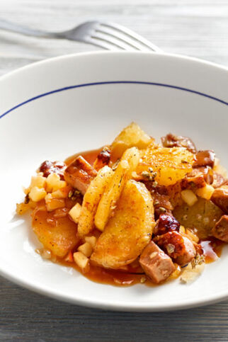 Gansgröstl mit Apfel Gansgröstl mit Apfel