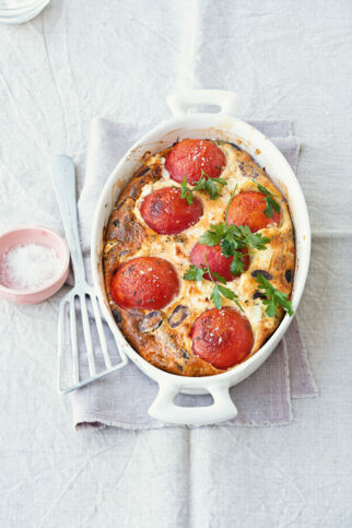 Tomaten-Feta-Clafoutis Tomaten-Feta-Clafoutis