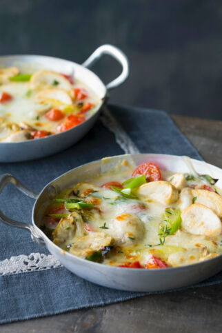 Pilz-Tomaten-Gratins Pilz-Tomaten-Gratins